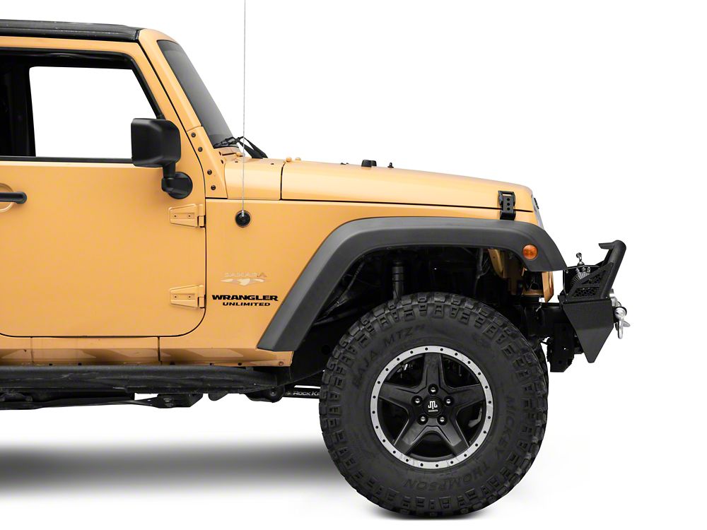 Barricade Battalion Stubby Front Bumper (07-18 Jeep Wrangler JK)