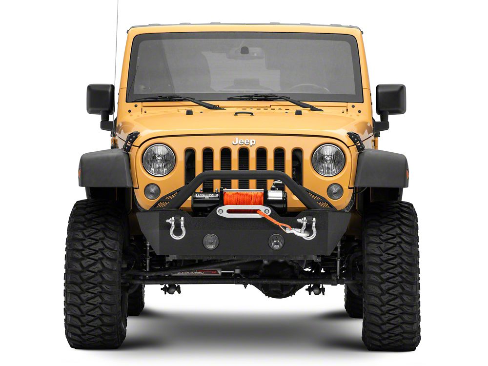 Barricade Battalion Stubby Front Bumper (07-18 Jeep Wrangler JK)
