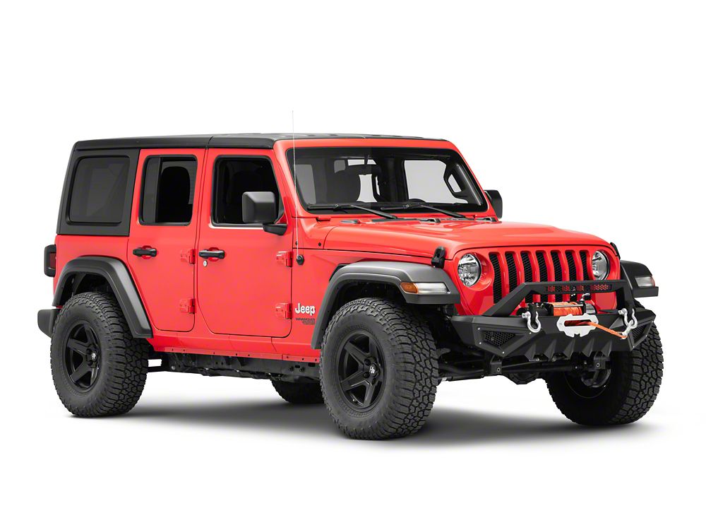 Barricade X-Series Front Bumper; Black Inserts (18-25 Jeep Wrangler JL)