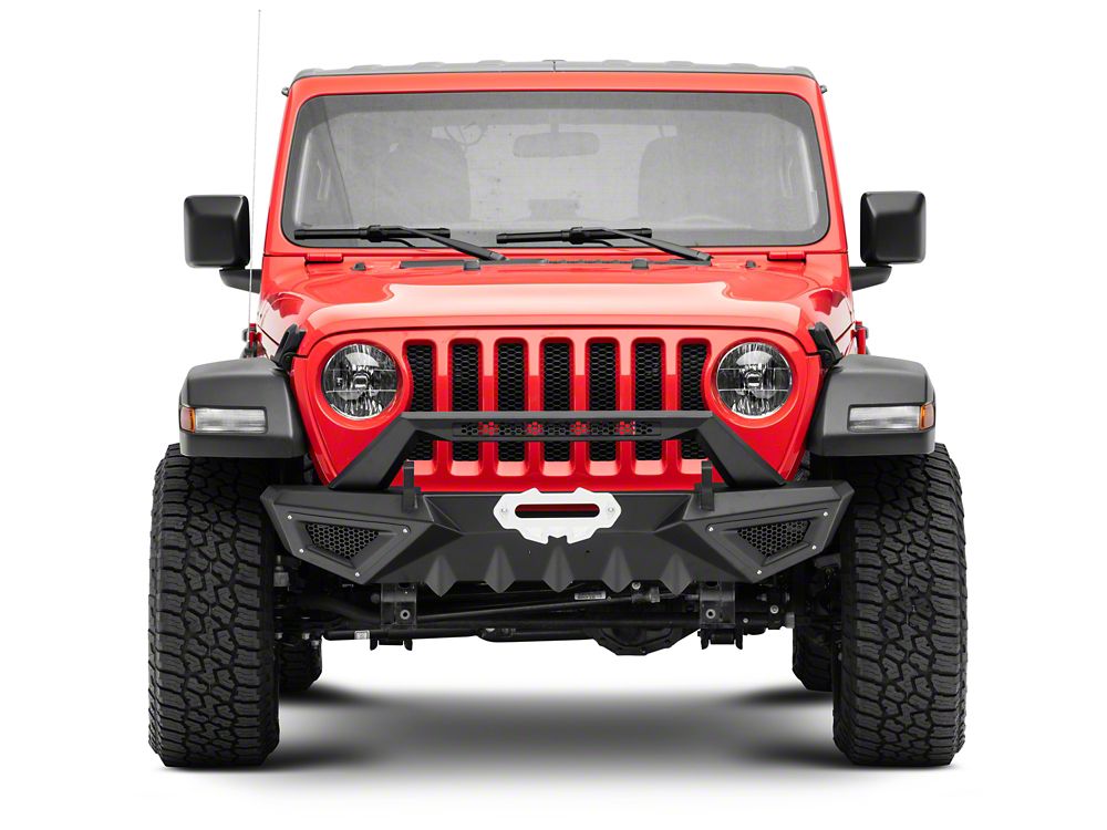 Barricade X-Series Front Bumper; Black Inserts (18-25 Jeep Wrangler JL)