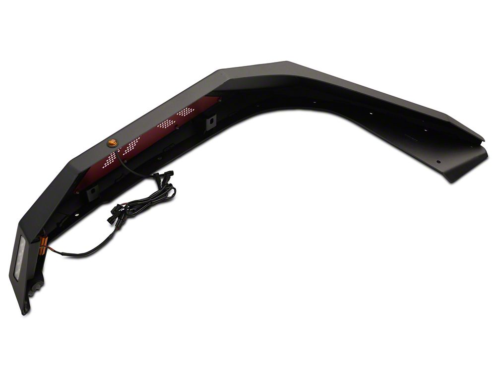 Barricade X-Series Fender Flares; Rear; Red Inserts (18-25 Jeep Wrangler JL)