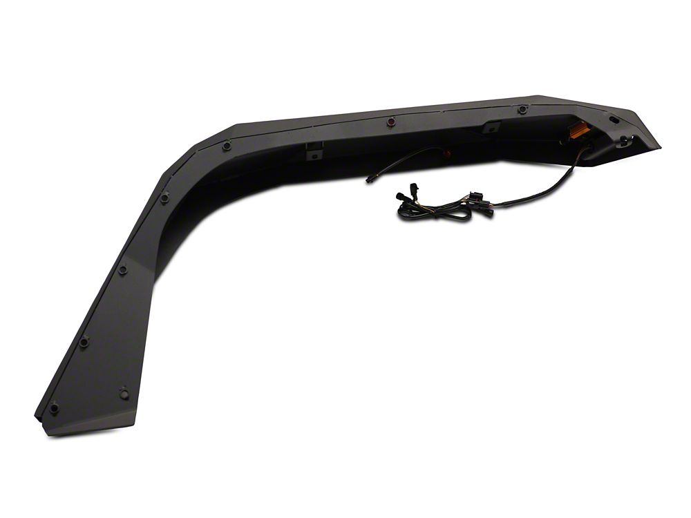 Barricade X-Series Fender Flares; Rear; Red Inserts (18-25 Jeep Wrangler JL)