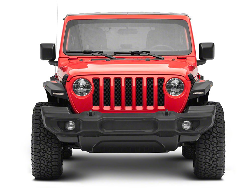 Barricade X-Series Fender Flares; Rear; Red Inserts (18-25 Jeep Wrangler JL)