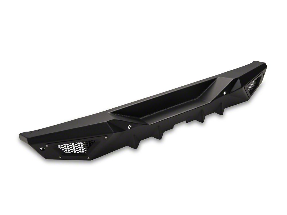 Barricade X-Series Rear Bumper; Black Inserts (18-25 Jeep Wrangler JL)
