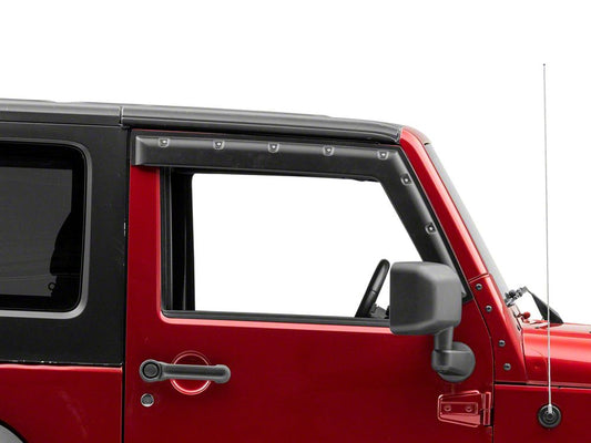 Barricade Tough Guard FormFit Window Visors (07-18 Jeep Wrangler JK 2-Door)