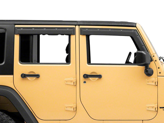 Barricade Tough Guard FormFit Window Visors (07-18 Jeep Wrangler JK 4-Door)