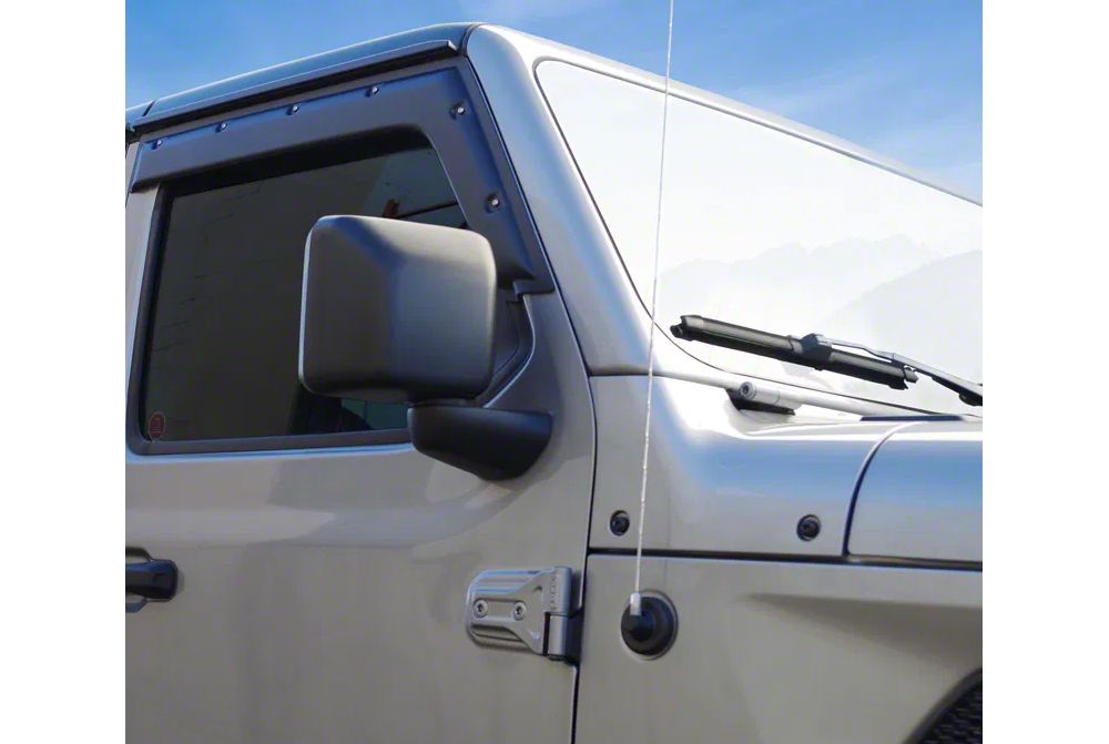 Barricade Tough Guard FormFit Window Visors (18-25 Jeep Wrangler JL 2-Door)