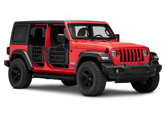 Barricade Tubular Matrix Doors with Mirrors (18-25 Jeep Wrangler JL 4-Door)