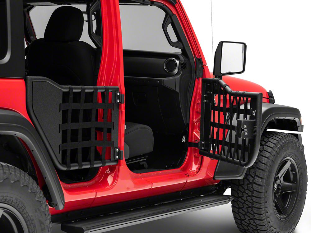 Barricade Tubular Matrix Doors with Mirrors (18-25 Jeep Wrangler JL 4-Door)