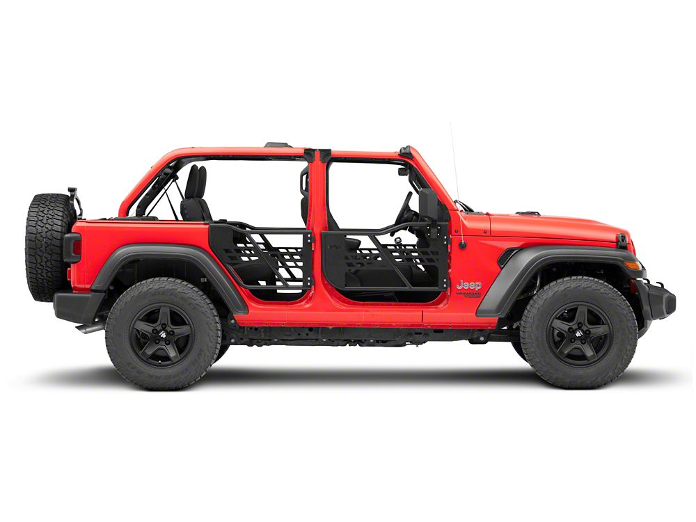 Barricade Tubular Safari Doors with Mirrors (18-25 Jeep Wrangler JL 4-Door)