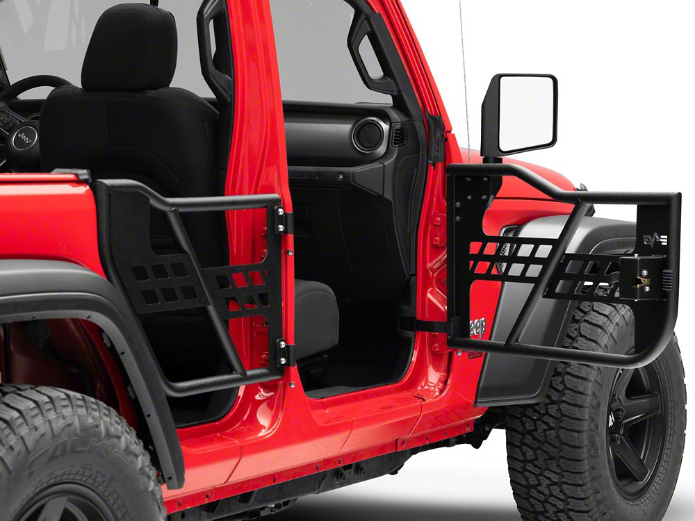 Barricade Tubular Safari Doors with Mirrors (18-25 Jeep Wrangler JL 4-Door)