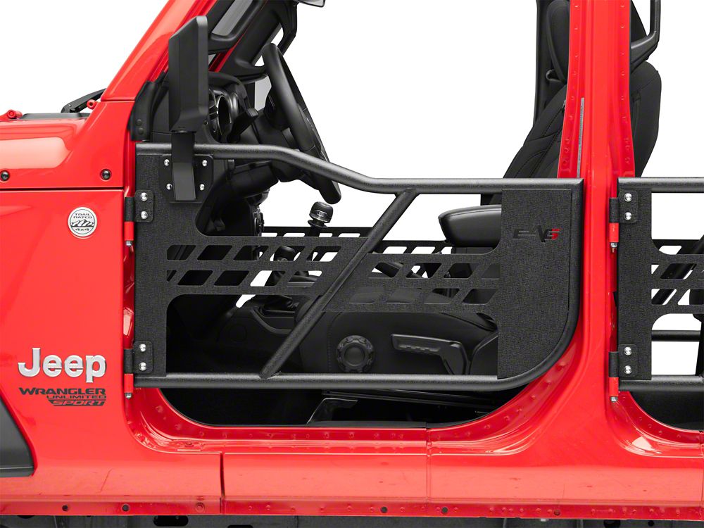 Barricade Tubular Safari Doors with Mirrors (18-25 Jeep Wrangler JL 4-Door)