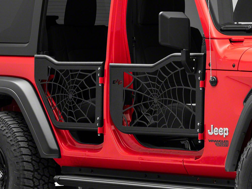 Barricade Tubular Spyder Web Doors with Mirrors (18-25 Jeep Wrangler JL 4-Door)