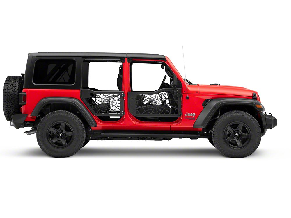 Barricade Tubular Spyder Web Doors with Mirrors (18-25 Jeep Wrangler JL 4-Door)