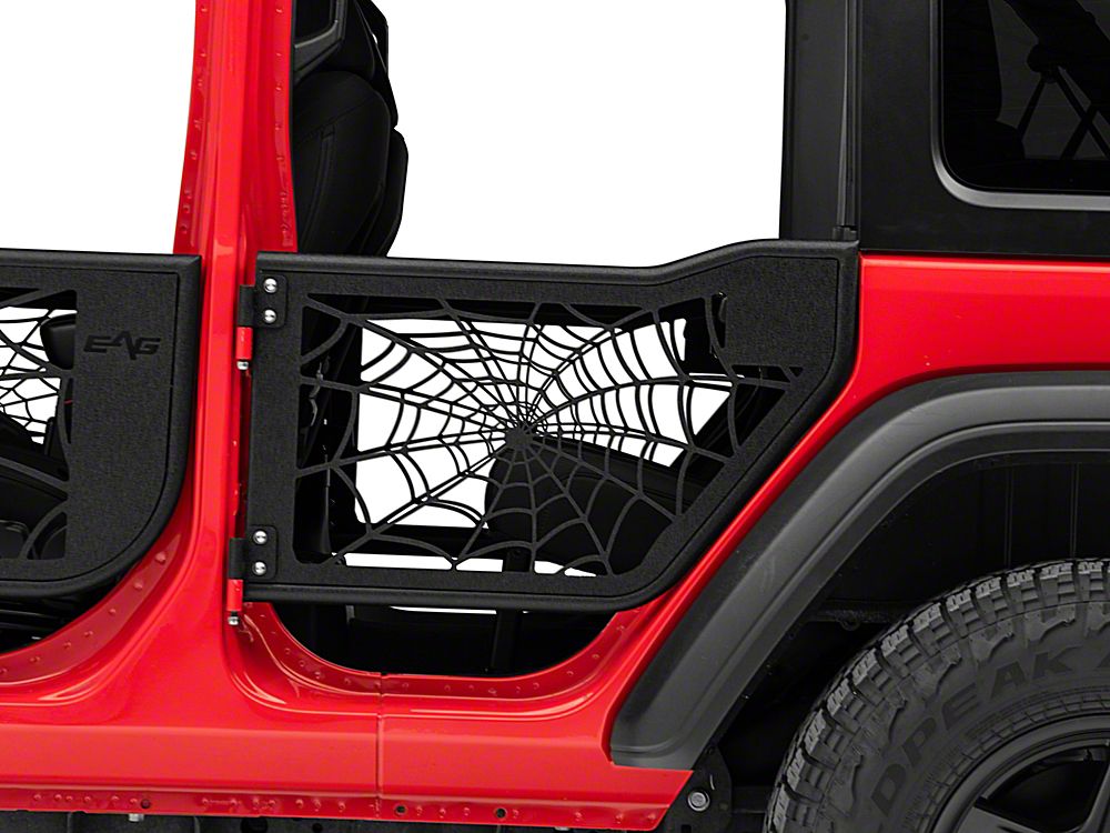 Barricade Tubular Spyder Web Doors with Mirrors (18-25 Jeep Wrangler JL 4-Door)