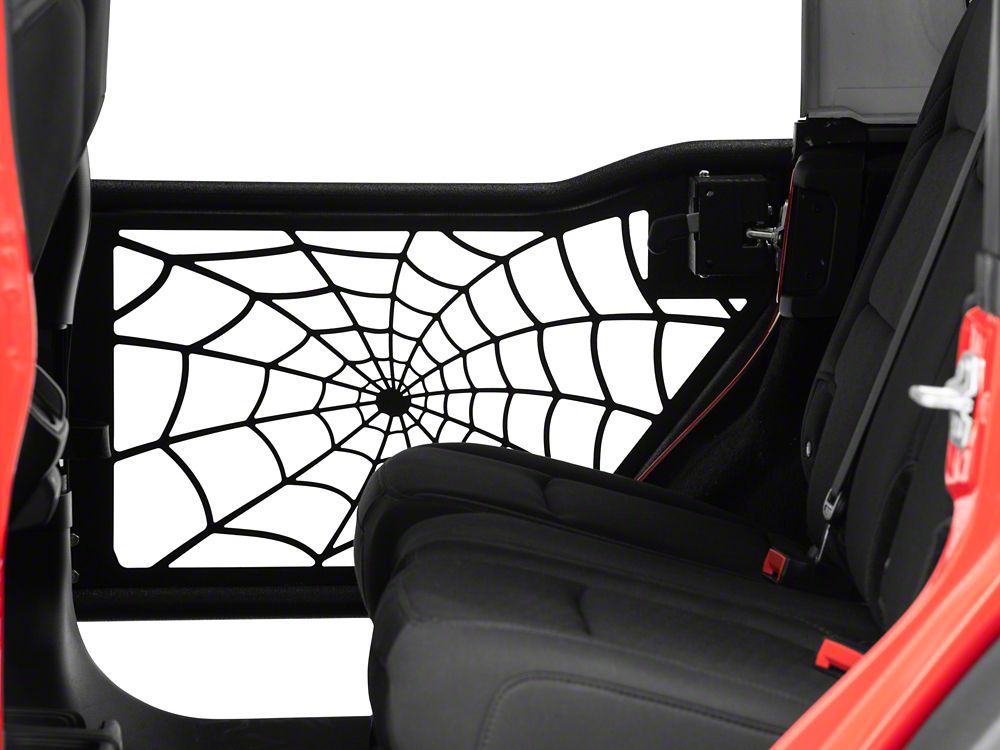 Barricade Tubular Spyder Web Doors with Mirrors (18-25 Jeep Wrangler JL 4-Door)