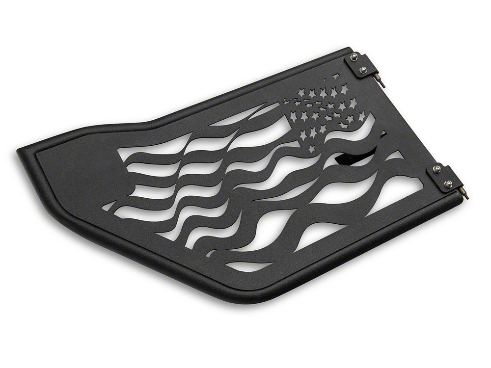 Barricade US Flag Tubular Doors With Mirrors (18-25 Jeep Wrangler JL 4-Door)