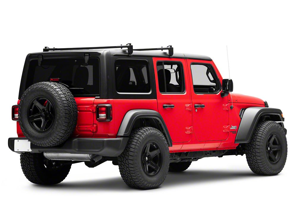 Barricade Two Bar Removable Roof Rack For Factory Hardtop Only (18-25 Jeep Wrangler JL 4-Door)