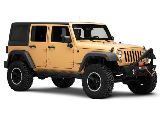 Barricade Stubby Winch Front Bumper with Stinger Bar (07-18 Jeep Wrangler JK)
