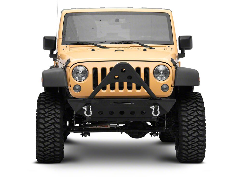 Barricade Stubby Winch Front Bumper with Stinger Bar (07-18 Jeep Wrangler JK)