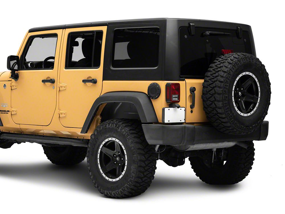 Barricade HD Fuel Door; Textured Black (07-18 Jeep Wrangler JK)