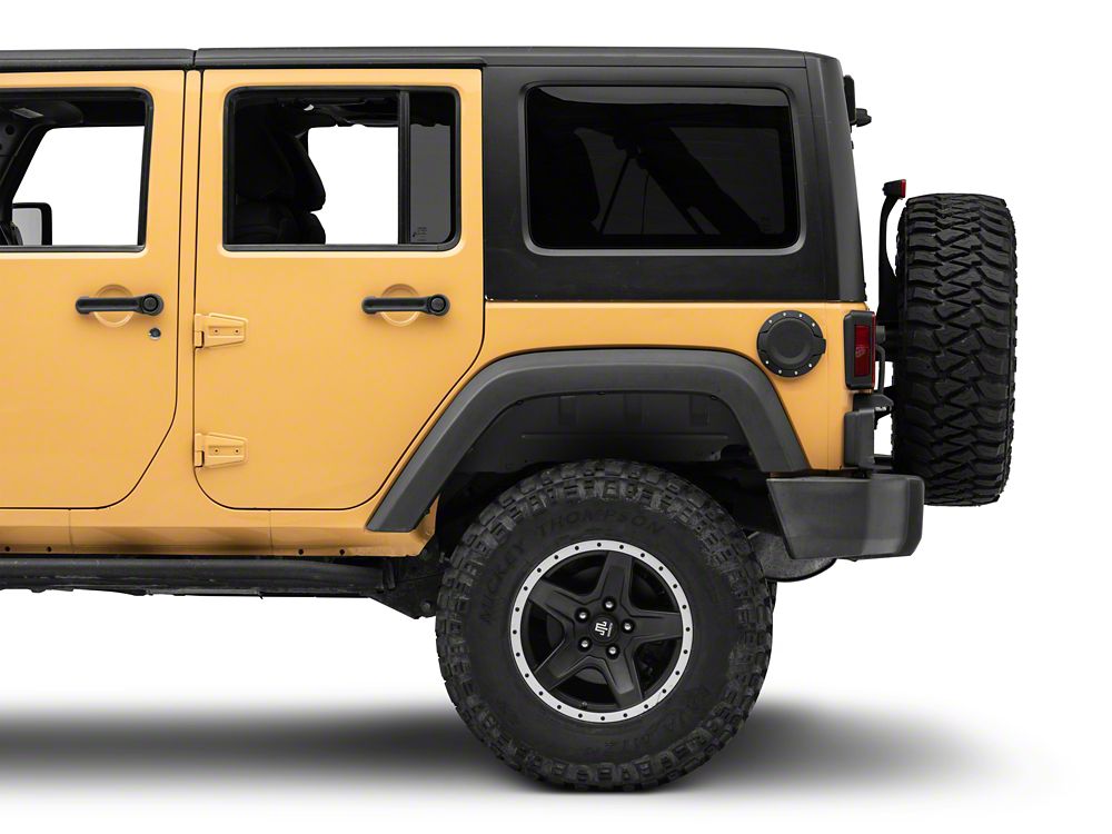Barricade HD Fuel Door; Textured Black (07-18 Jeep Wrangler JK)