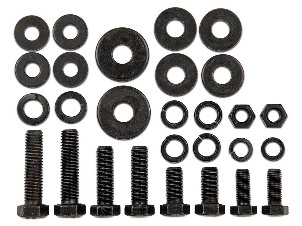 Barricade Replacement Bull Bar Hardware Kit for J100533 Only (10-18 Jeep Wrangler JK)