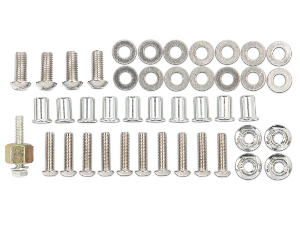 Barricade Replacement Fender Flare Hardware Kit for J130929-BJL Only (18-25 Jeep Wrangler JL)