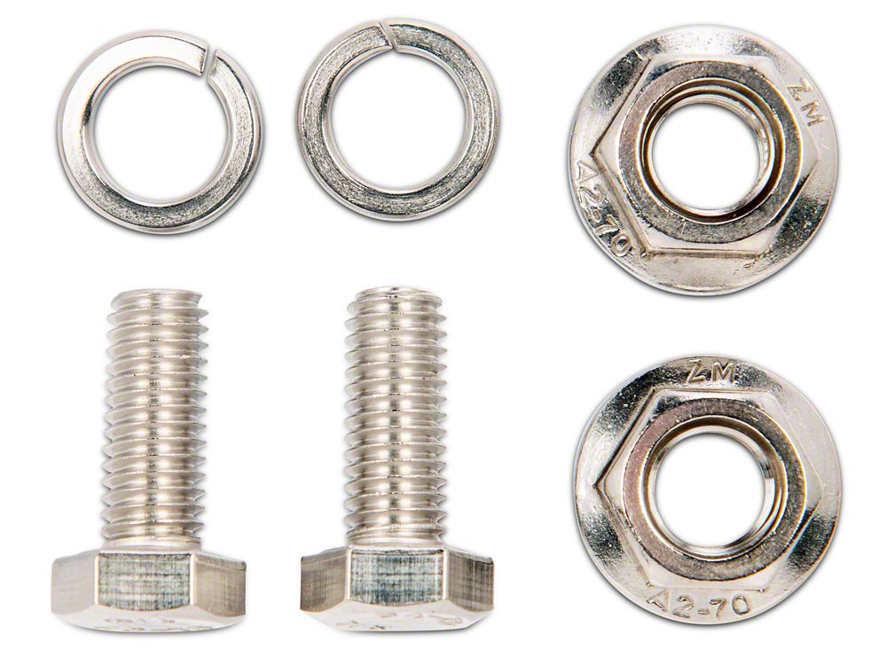 Barricade Replacement Mirror Hardware Kit for J102352 Only (66-25 Jeep CJ5, CJ7, Wrangler YJ, TJ, JK & JL)