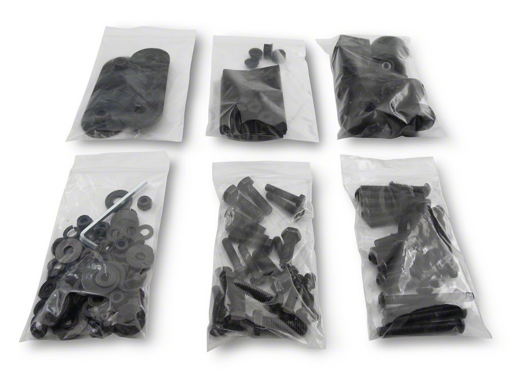 Barricade Replacement Roof Rack Hardware Kit for J100174 Only (07-18 Jeep Wrangler JK 2-Door)