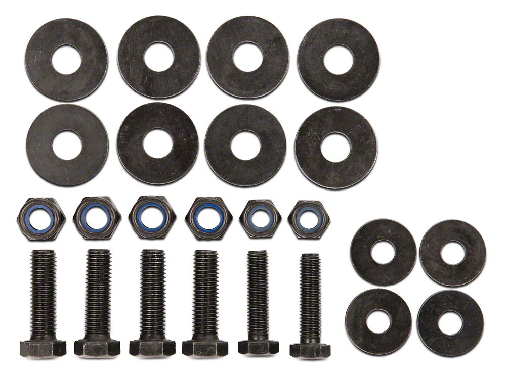 Barricade Replacement Skid Plate Hardware Kit for J101809 Only (10-18 Jeep Wrangler JK)