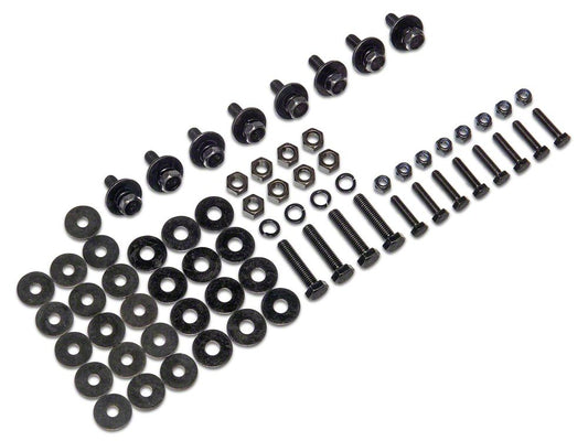 Barricade Replacement Side Step Bar Hardware Kit for J150091 Only (07-18 Jeep Wrangler JK 2-Door)