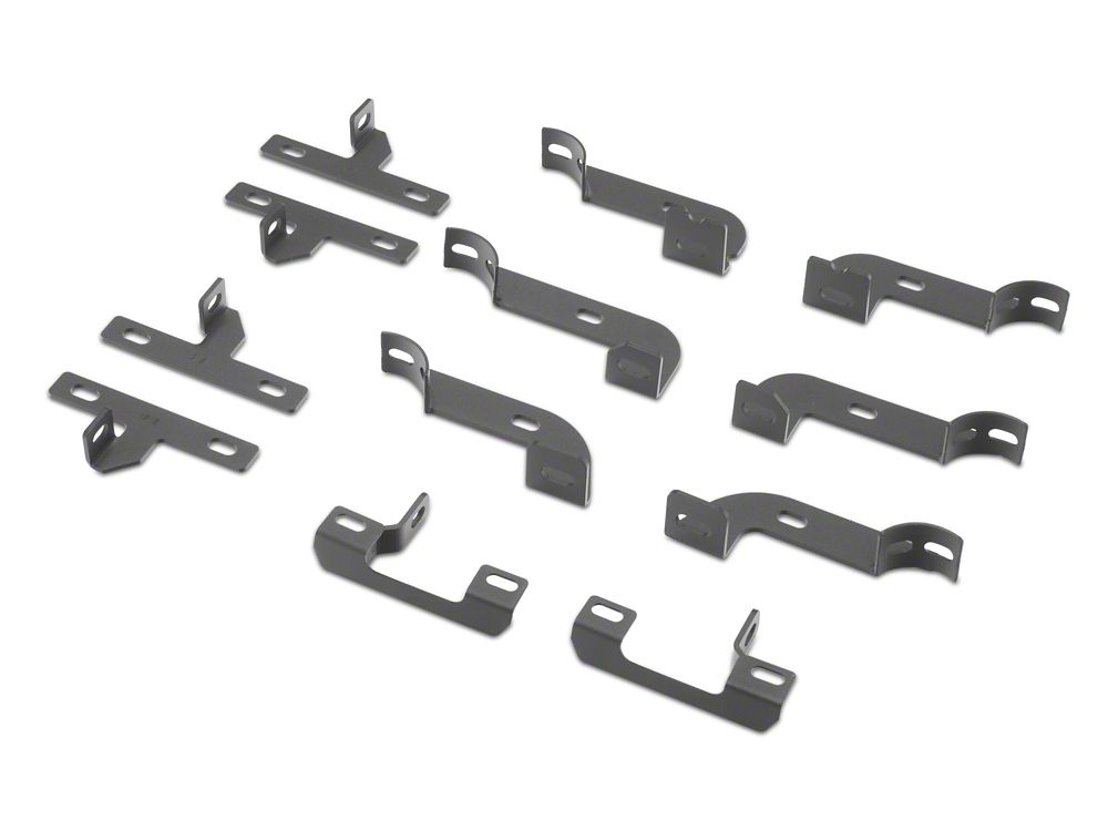Barricade Tubular Drop Steps; Fine Textured Black (18-25 Jeep Wrangler JL 4-Door)