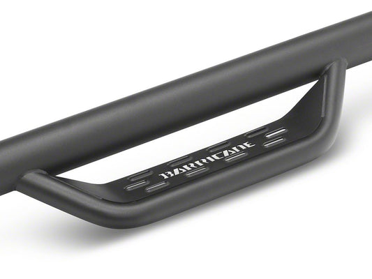 Barricade Tubular Drop Steps; Fine Textured Black (18-25 Jeep Wrangler JL 4-Door)