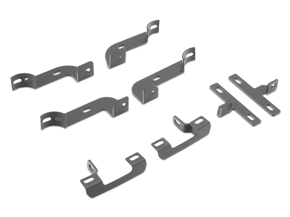 Barricade Tubular Drop Steps; Fine Textured Black (18-25 Jeep Wrangler JL 2-Door)
