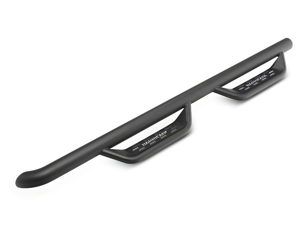 Barricade Tubular Drop Steps; Fine Textured Black (07-18 Jeep Wrangler JK 4-Door)