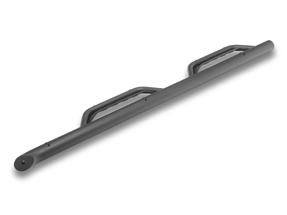 Barricade Tubular Drop Steps; Fine Textured Black (07-18 Jeep Wrangler JK 4-Door)