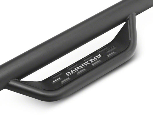 Barricade Tubular Drop Steps; Fine Textured Black (07-18 Jeep Wrangler JK 4-Door)