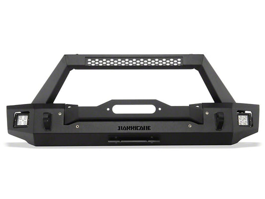 Barricade HD3 Stubby Winch Mount Front Bumper with LED Fog Lights (07-18 Jeep Wrangler JK)