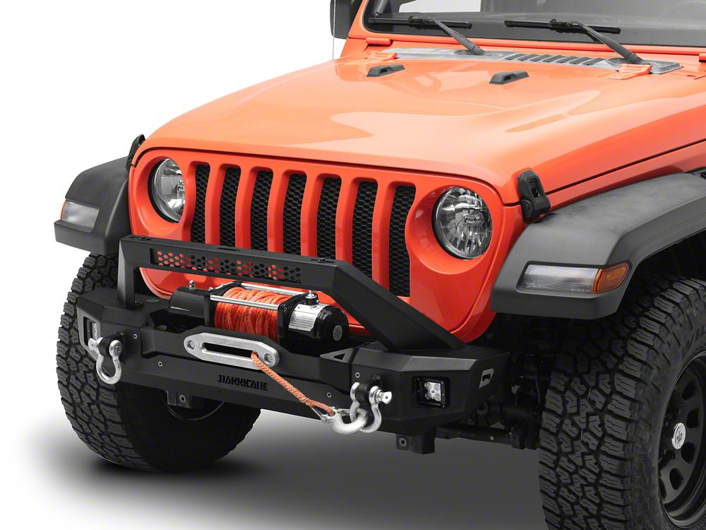 Barricade HD3 Stubby Winch Mount Front Bumper with LED Fog Lights (18-25 Jeep Wrangler JL)