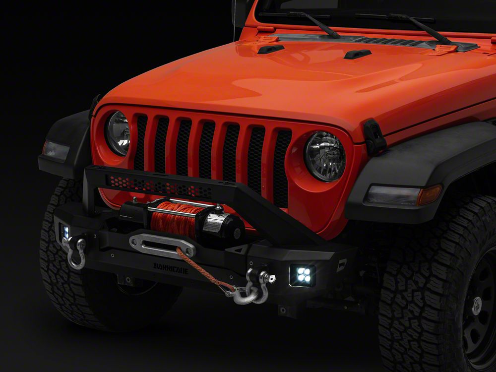 Barricade HD3 Stubby Winch Mount Front Bumper with LED Fog Lights (18-25 Jeep Wrangler JL)