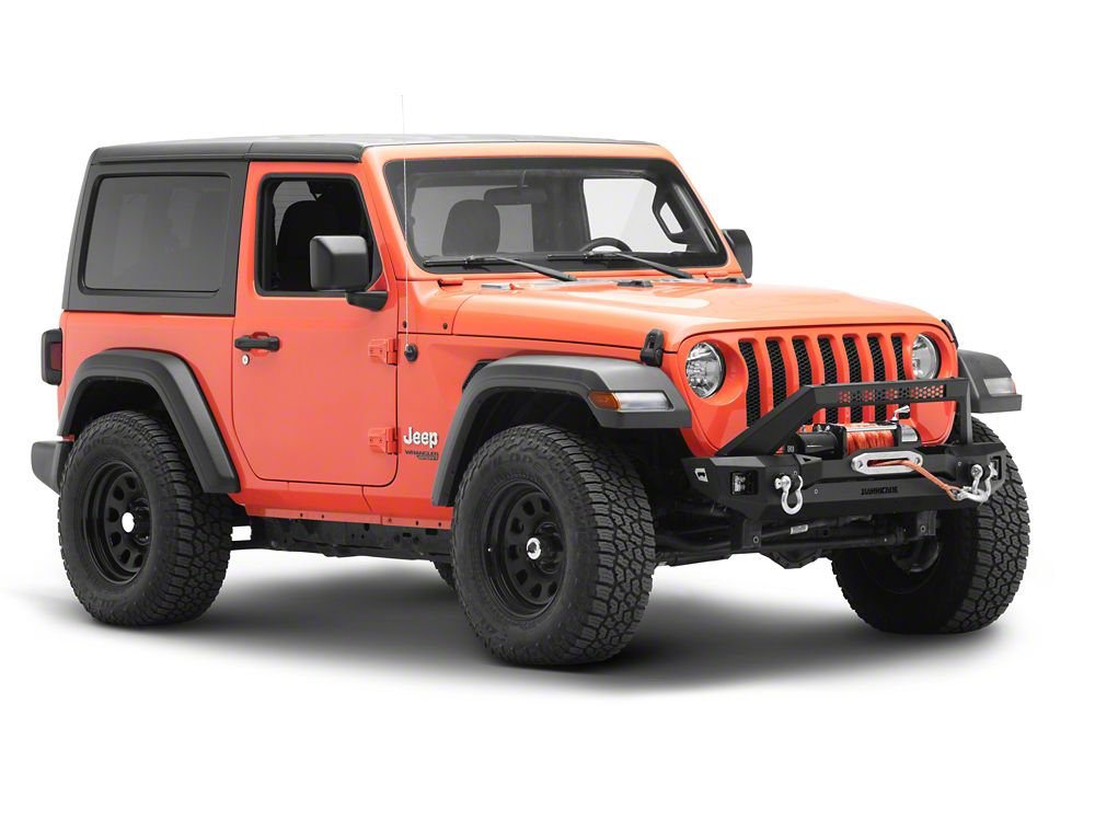 Barricade HD3 Stubby Winch Mount Front Bumper with LED Fog Lights (18-25 Jeep Wrangler JL)