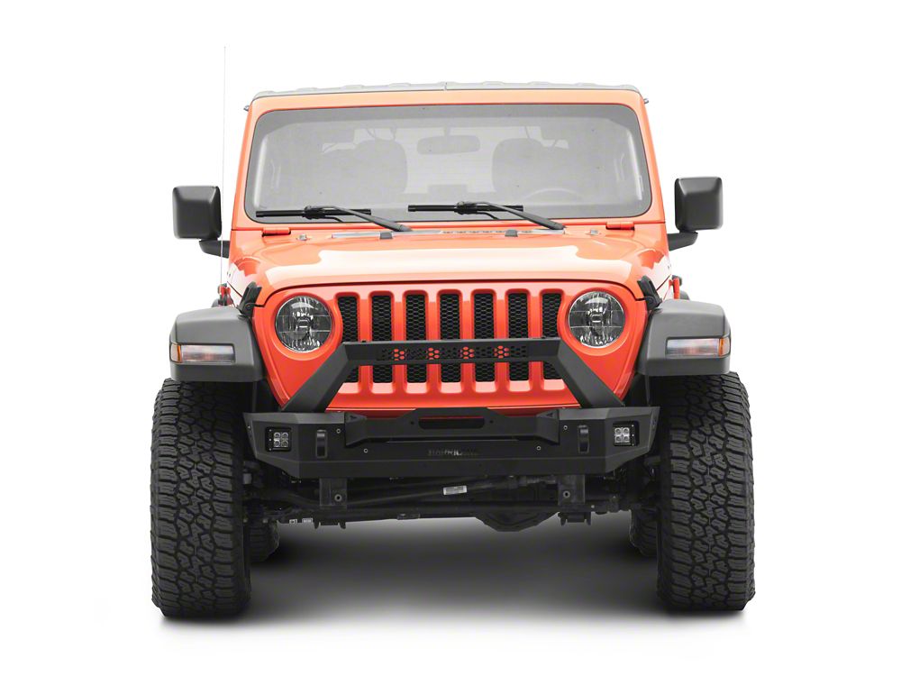Barricade HD3 Stubby Winch Mount Front Bumper with LED Fog Lights (18-25 Jeep Wrangler JL)
