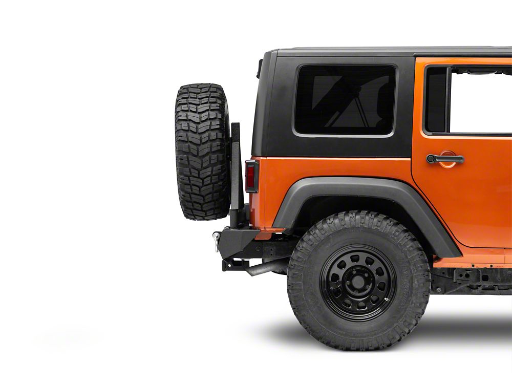 Barricade Trail Force HD Rear Bumper with Tire Carrier (07-18 Jeep Wrangler JK)