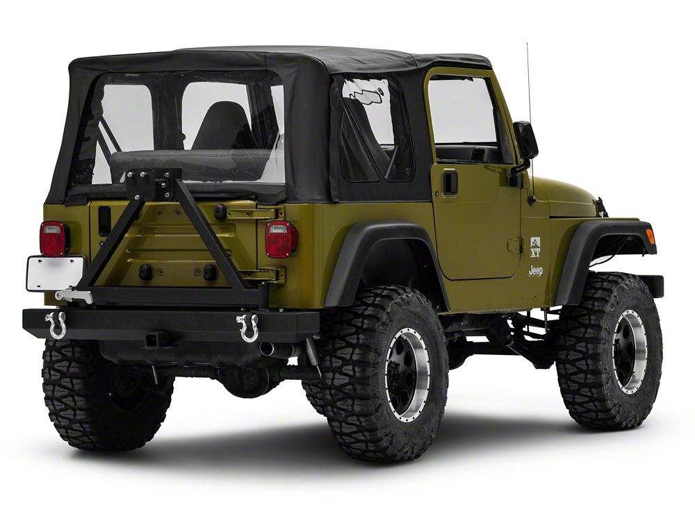 Barricade Classic Rear Bumper with Tire Carrier (87-06 Jeep Wrangler YJ & TJ)