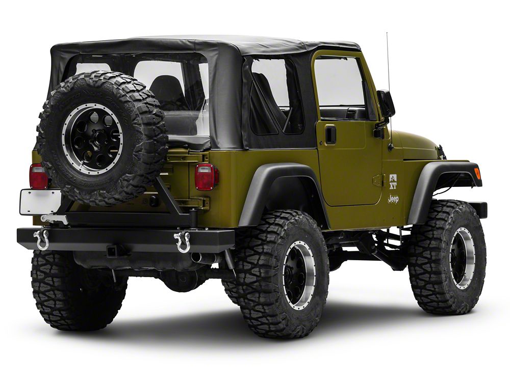 Barricade Classic Rear Bumper with Tire Carrier (87-06 Jeep Wrangler YJ & TJ)