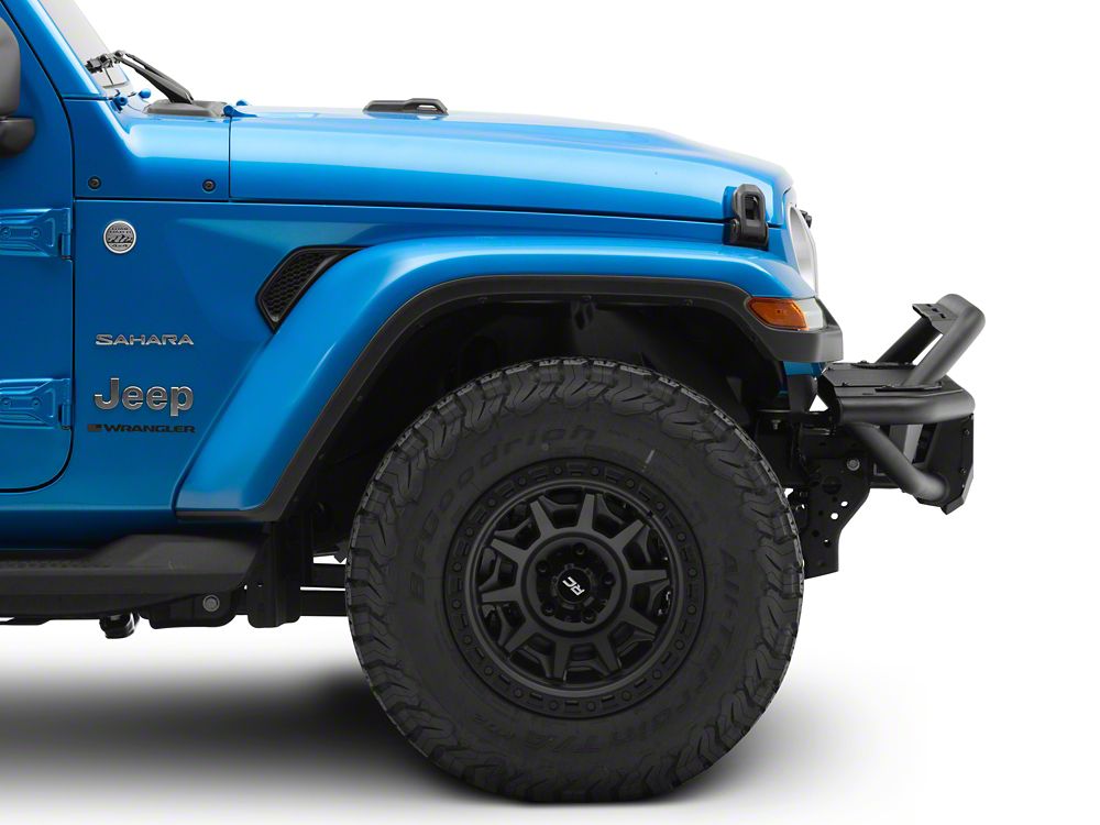 Barricade HD4 Tubular Style Front Bumper with LED Fog Lights (18-25 Jeep Wrangler JL)
