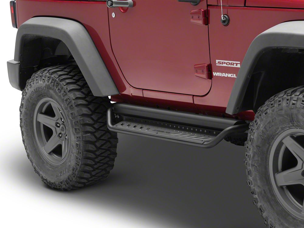 Barricade Open Trail HD Running Boards (07-18 Jeep Wrangler JK 2-Door)