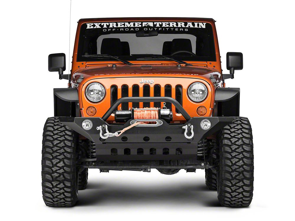 Barricade Skid Plate for Trail Force HD Bumper J20850 Only with 18-Inch Fog Light Extension Harness (11-18 Jeep Wrangler JK)