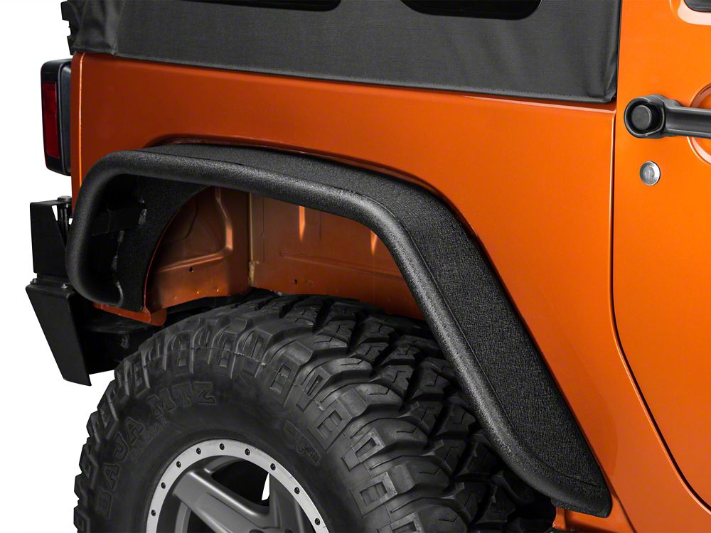Barricade Tubular Fender Flares with LED Lighting; Front and Rear (07-18 Jeep Wrangler JK)